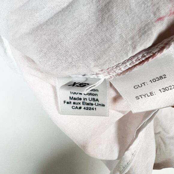 Stark X lightweight cotton tie dye ruffle collar top blouse Size XS - Picture 3 of 7